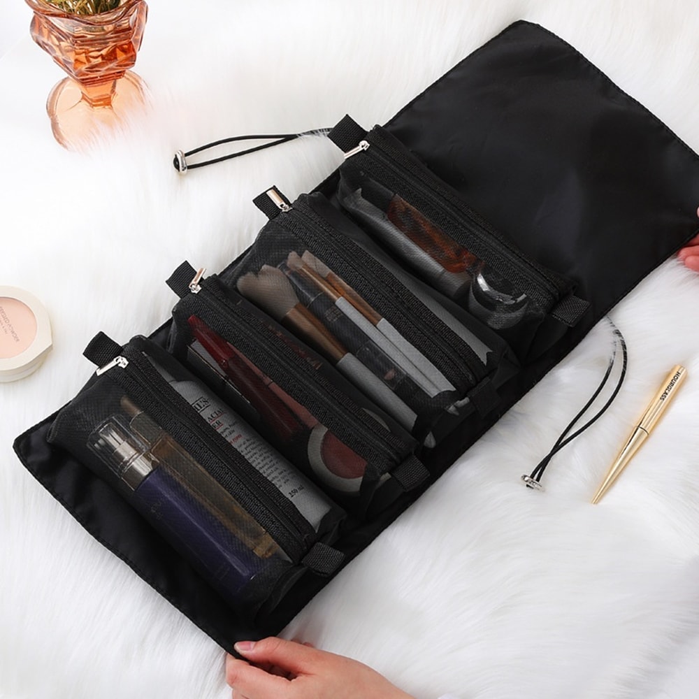 Portable Travel Makeup Organizer Bag Compact Cosmetic Storage For Women 4
