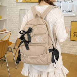 versatile backpack for college students chic bow design for everyday commuting