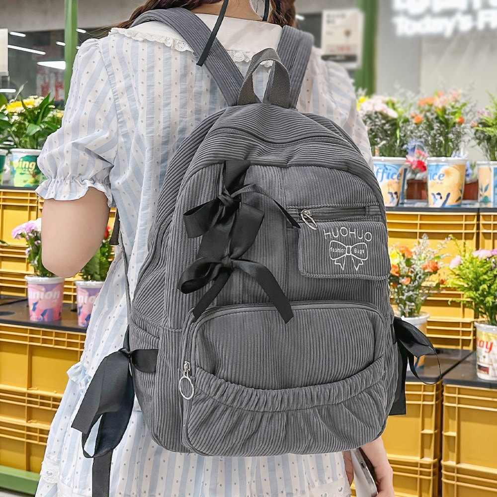 Versatile Backpack For College Students Chic Bow Design For Everyday Commuting 3