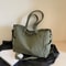 Womens Corduroy Tote Bag With Multi Pockets Adjustable Strap Zipper Shoulder Bag Casual Crossbody F 2