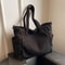 Womens Corduroy Tote Bag With Multi Pockets Adjustable Strap Zipper Shoulder Bag Casual Crossbody F 5