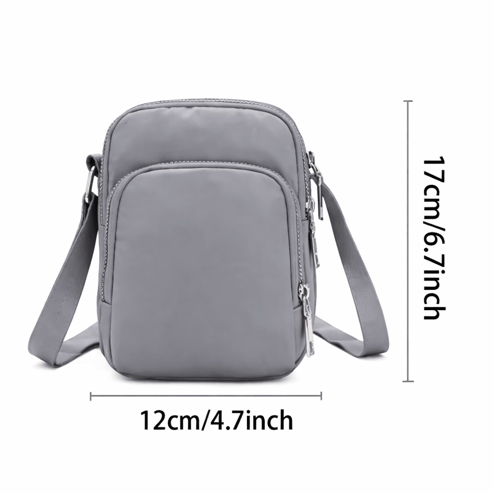 Waterproof Crossbody Shoulder Bag Multifunctional Zipper Mobile Phone Handbag For Women Ladies Wris 3