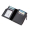 Mens PU Leather Wallet With Zipper Black Coffee Stylish Credit Card Holder Money Bag For Men 2