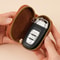 Portable Keychain Key Holder Wallet Solid Color Lychee Leather Car Key Case Housekeeper Organizer 1
