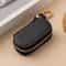 Portable Keychain Key Holder Wallet Solid Color Lychee Leather Car Key Case Housekeeper Organizer 4