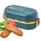 Portable Lunch Box For Kids Microwave Safe Plastic Bento Box With Compartments Sauce Box Stackable 0