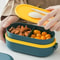 Portable Lunch Box For Kids Microwave Safe Plastic Bento Box With Compartments Sauce Box Stackable 3