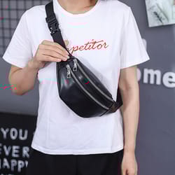 waterproof fanny pack for women fashionable waist pack casual crossbody chest bag unisex sport travel belt bag