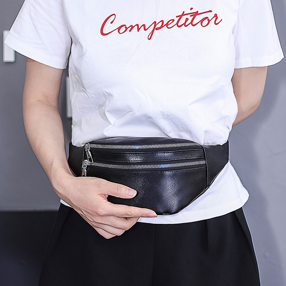 Waterproof Fanny Pack for Women Fashionable Waist Pack Casual Crossbody Chest Bag Unisex Sport Travel Belt Bag