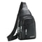 Mens Crossbody Chest Bag Durable PU Leather Fashion Shoulder Bag 4
