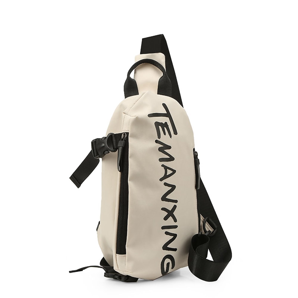 Waterproof Cloth Crossbody Chest Bag Versatile Shoulder Messenger Bag for Men and Women Small and Durable