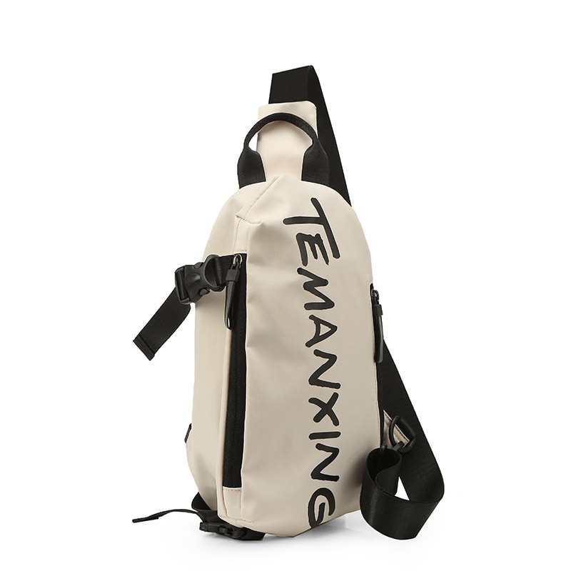 Waterproof Cloth Crossbody Chest Bag Versatile Shoulder Messenger Bag for Men and Women Small and Durable