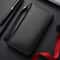 Blocking Minimalist Business Wallet for Men Large Capacity PU Zipper Long Wallet
