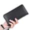 Blocking Minimalist Business Wallet for Men Large Capacity PU Zipper Long Wallet