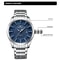 Luxury Mens Waterproof Quartz Watch Stainless Steel Luminous Wristwatch For Business Fashion 2