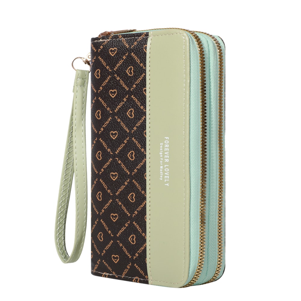 Elegant Large Capacity Wallet Clutch Zippered Card Holder With Multiple Compartments 4