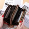 Large Capacity Faux Leather Zipper Wallet Casual Multifunctional Clutch 1