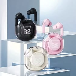 wireless bluetooth earphones with noise reduction touch control & bass for sport & gaming