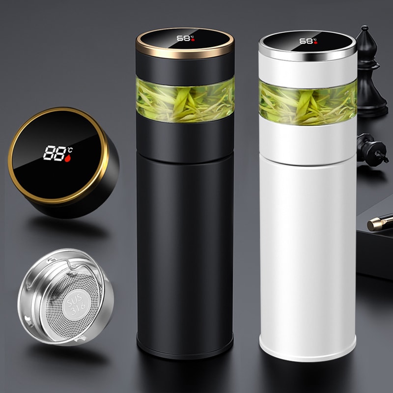 Stainless Steel Tea Thermos With LED Temperature Display 0
