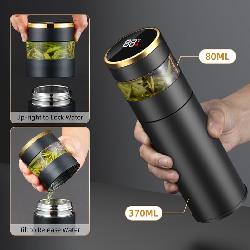Stainless Steel Tea Thermos With LED Temperature Display 3