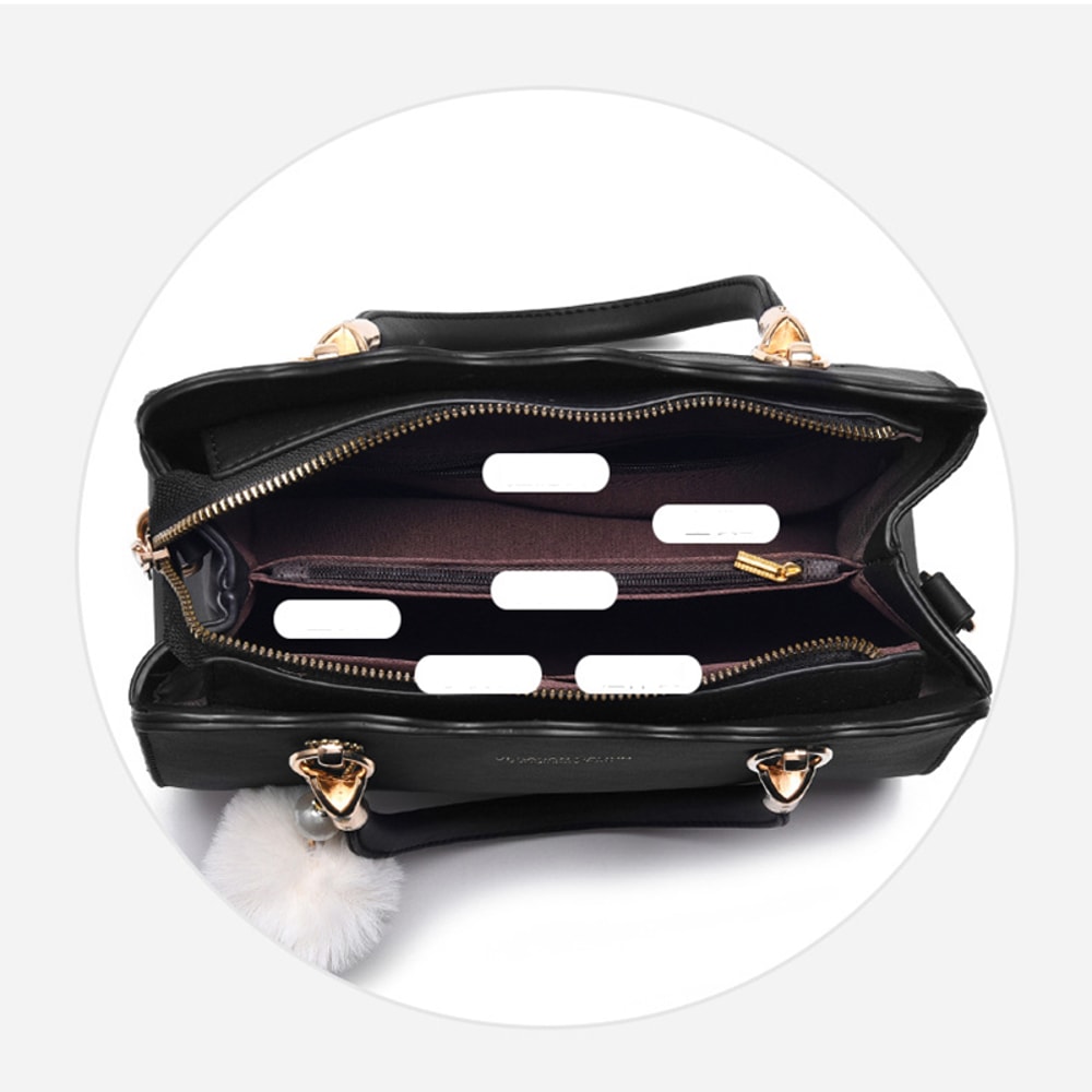 Fashionable Shoulder Crossbody Bag For Middle Aged Moms Large Capacity Womens Handbag With Pendant 1