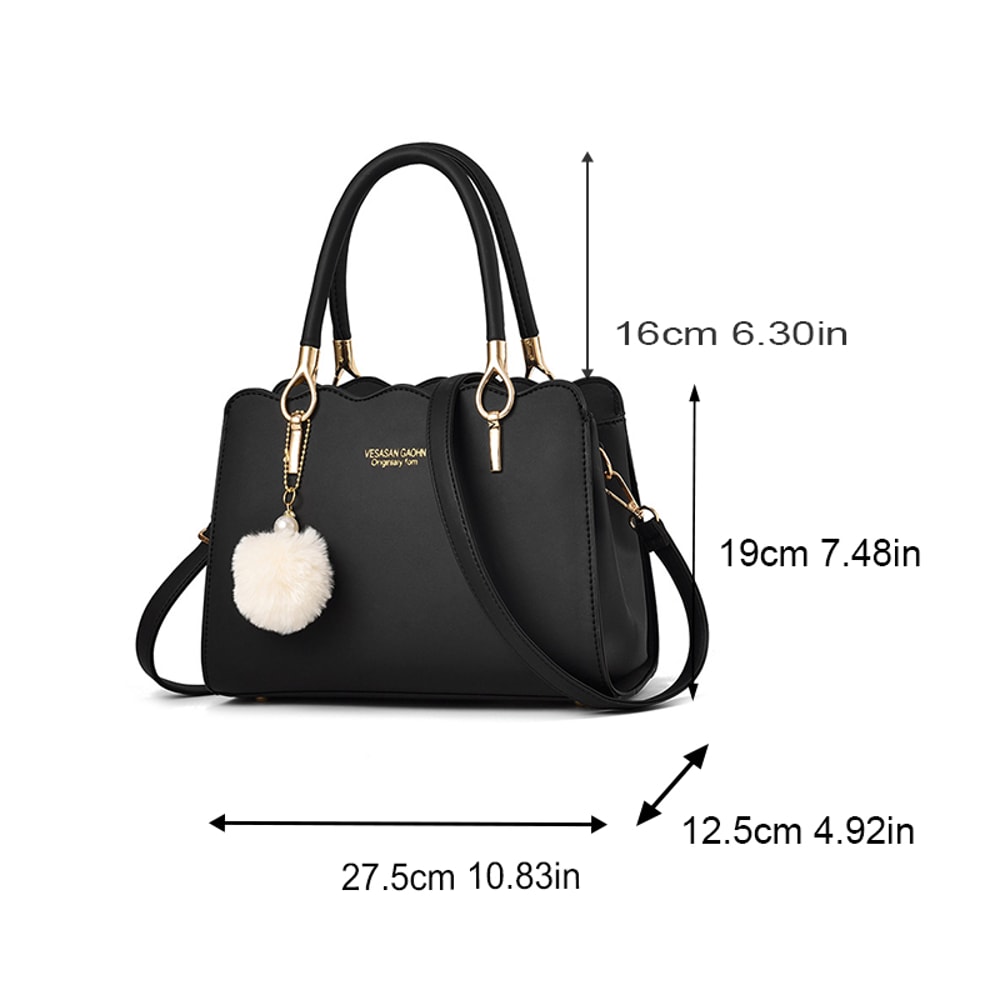 Fashionable Shoulder Crossbody Bag For Middle Aged Moms Large Capacity Womens Handbag With Pendant 3
