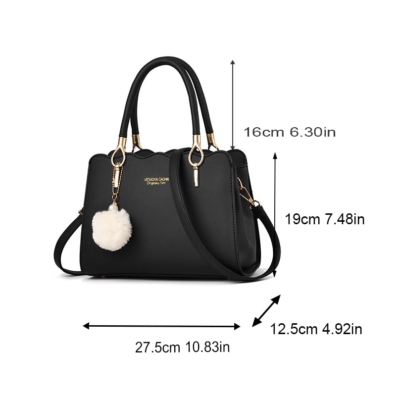 Fashionable Shoulder Crossbody Bag For Middle Aged Moms Large Capacity Womens Handbag With Pendant 3