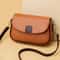 Luxury Leather Crossbody Messenger Bag For Women Contrast Color Flap Handbag For Shopping Casual U 4
