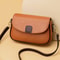 Luxury Leather Crossbody Messenger Bag For Women Contrast Color Flap Handbag For Shopping Casual U 4