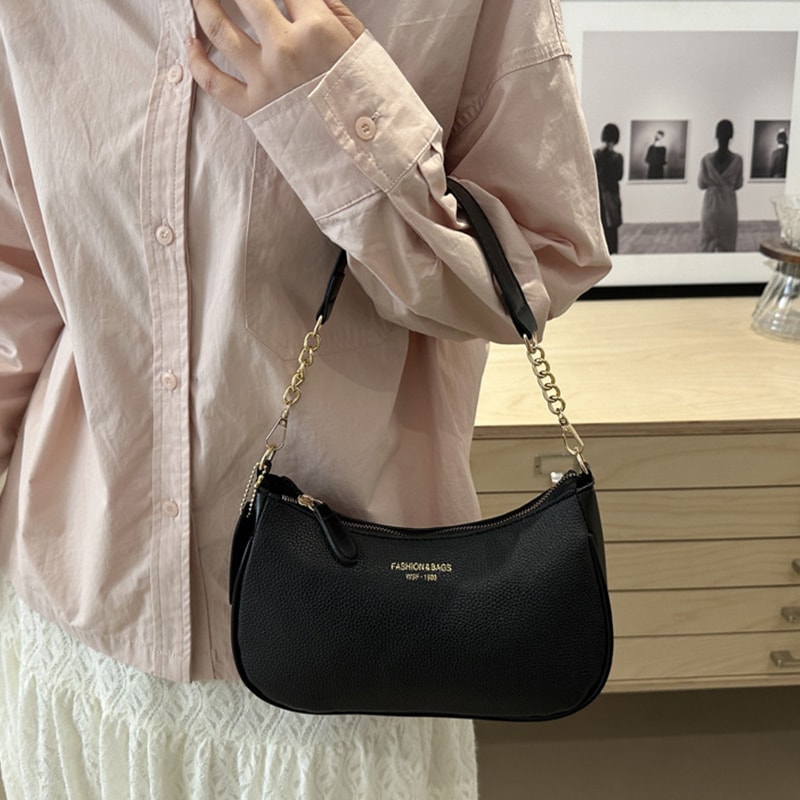 Light Luxury Cherry Pendant Shoulder Bag Elegant Casual Dumpling Design Underarm Bag For Women 0