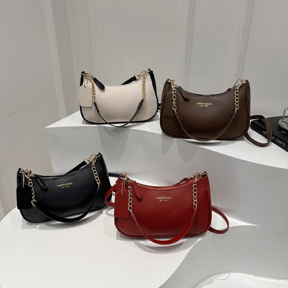 Light Luxury Cherry Pendant Shoulder Bag Elegant Casual Dumpling Design Underarm Bag For Women 4