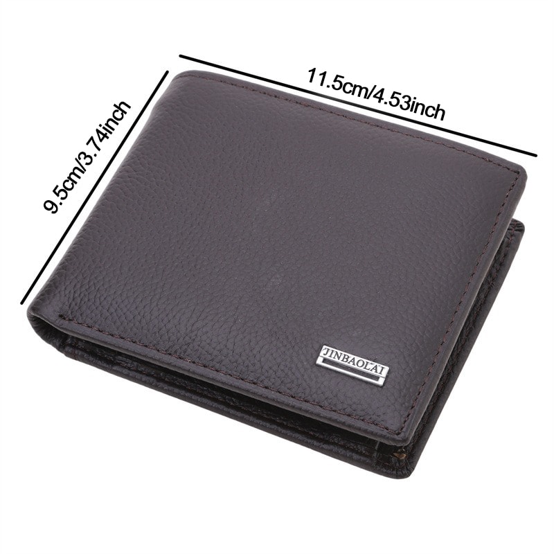 Vintage Leather Wallet For Men Genuine Leather Credit Card Holder With Coin Pocket Waterproof And C 3