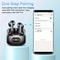 Wireless Noise Cancelling Bluetooth Headphones With Mic LED Display HD Call TWS Earbuds With Trans 5