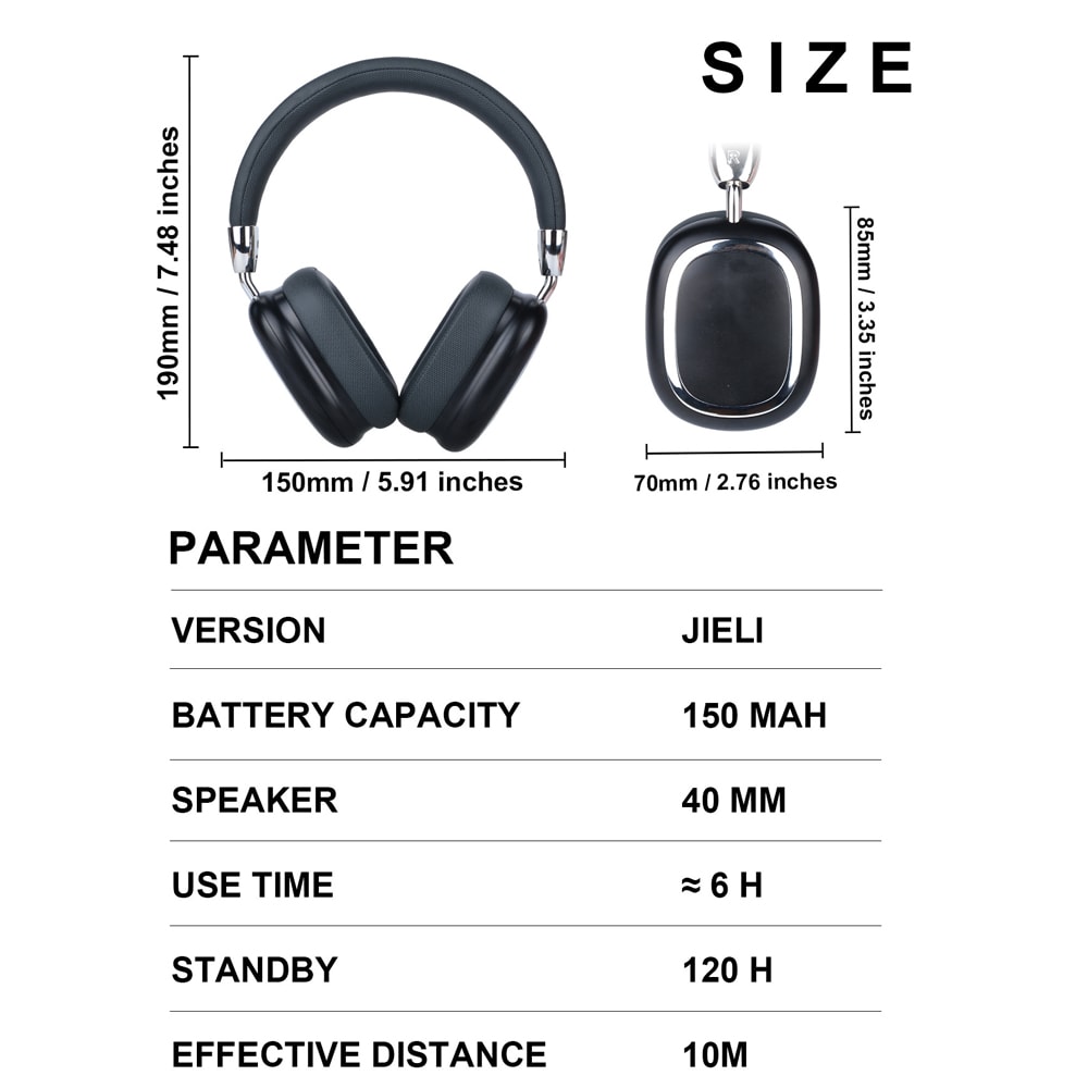 Wireless Noise Cancelling Headphones for Travel and Sports Personalized Lossless Audio