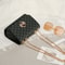 Womens Retro Monogram Chain Crossbody Bag Chic Black Square Design With Logo 3