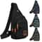 Stylish Mens Chest Bag Lightweight Fabric Crossbody Shoulder Bag For Casual Wear 0