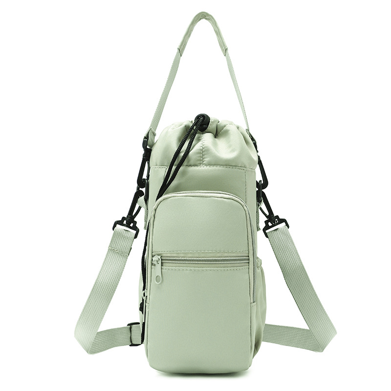 Portable Water Bottle Bag With Adjustable Strap Insulated Thermal Mug Cover With Phone Pocket For O 2