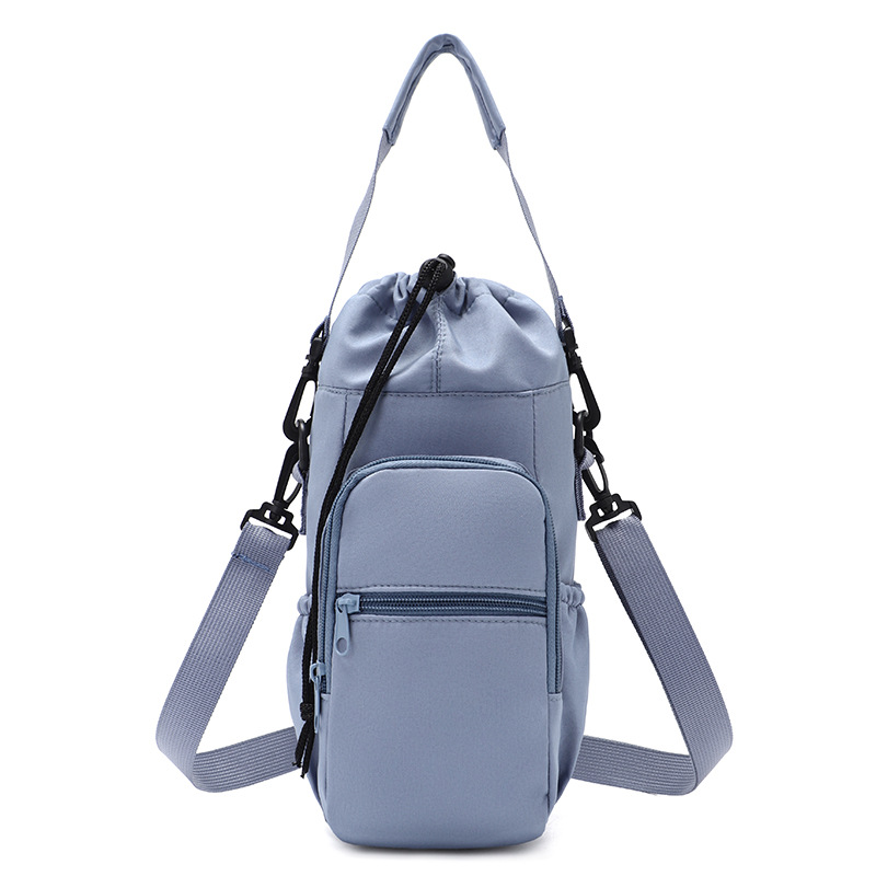 Portable Water Bottle Bag With Adjustable Strap Insulated Thermal Mug Cover With Phone Pocket For O 6