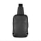 Small Black Genuine Leather Sling Bag For Men Women Crossbody Shoulder Chest Pack For Hiking Travel 2