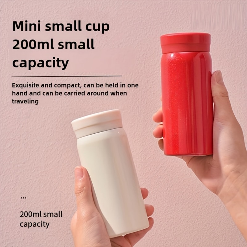 Stainless Steel Thermos Cup Ultra Compact Leak Proof Portable Fashionable Drinkware For Hot And Col 1