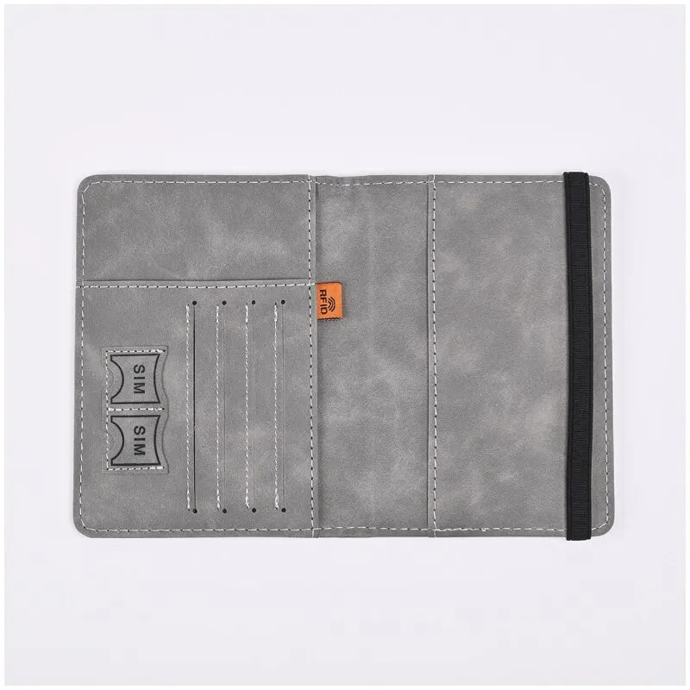 Leather Passport Holder Case Travel Wallet for Cards & Tickets