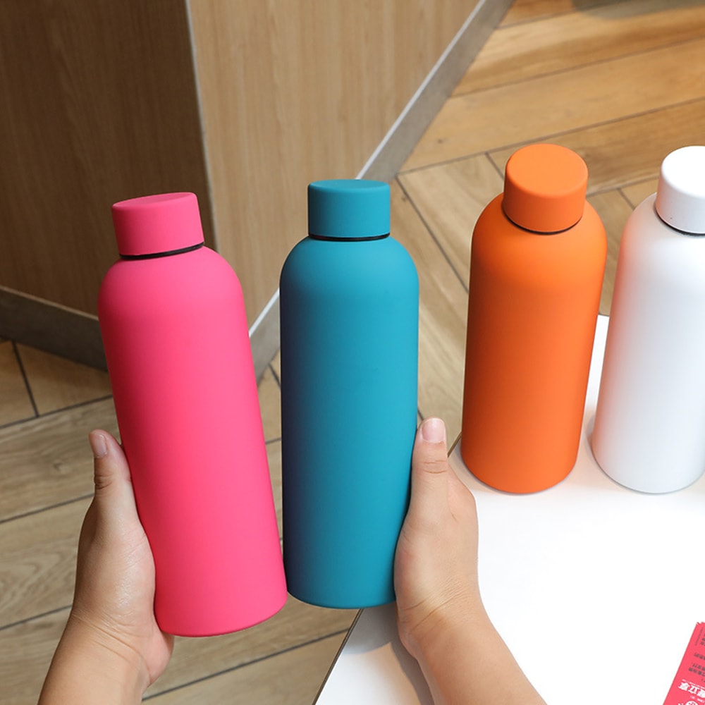 Insulated Stainless Steel Outdoor Sports Water Bottle Coca Cola Bottle Shape For Hiking And Travel 2