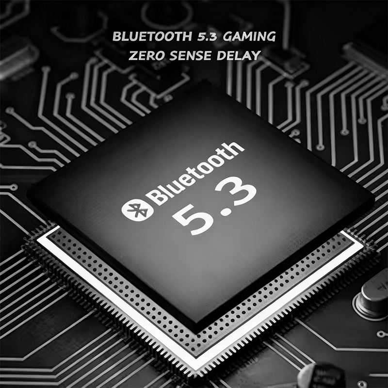 Wireless Bluetooth Headset HiFi Stereo Sound, Waterproof Sports Earphones with Mic