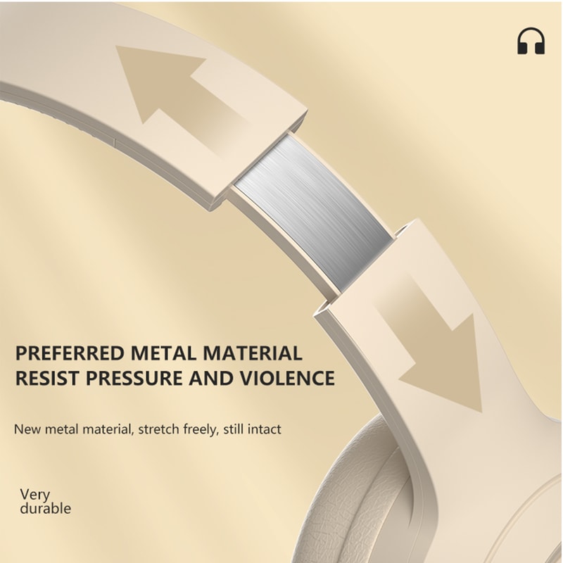 Wireless Bluetooth Over Ear Headphones HIFI Stereo Noise Canceling Sports Gaming Earphones 3