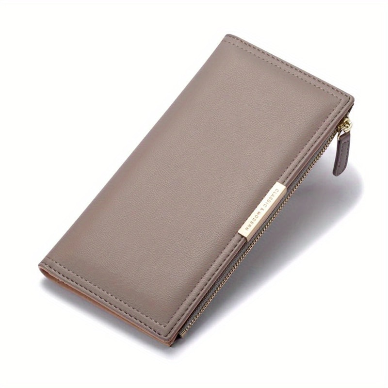 Ultra Slim Wallet For Women Blocking Credit Card Holder Bifold Clutch Coin Zipper Travel Long Purse 6