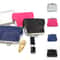 Fashionable Double Layer Coin Purse Wallet Stylish Solid Color Short Clutch Bag PU Card Holder For 0
