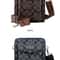 Business Mens Printed Crossbody Bag Stylish Shoulder Bag With Double Zipper And Large Capacity Perf 1