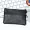 Mini Zipper Wallet with Key Holder PU Leather Coin Purse for Men & Women