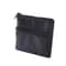 Mini Zipper Wallet with Key Holder PU Leather Coin Purse for Men & Women