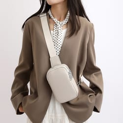 minimalist genuine leather crossbody bag luxury designer small chest bag for unisex daily travel